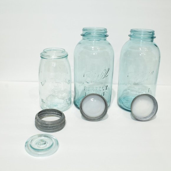 3x Vintage Mason Jar - Picture 3 of 3